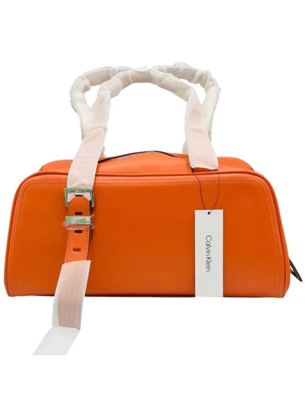 Calvin Klein Lowen Satchel Orange NWT Top Handle Shoulder Bag MSRP $178